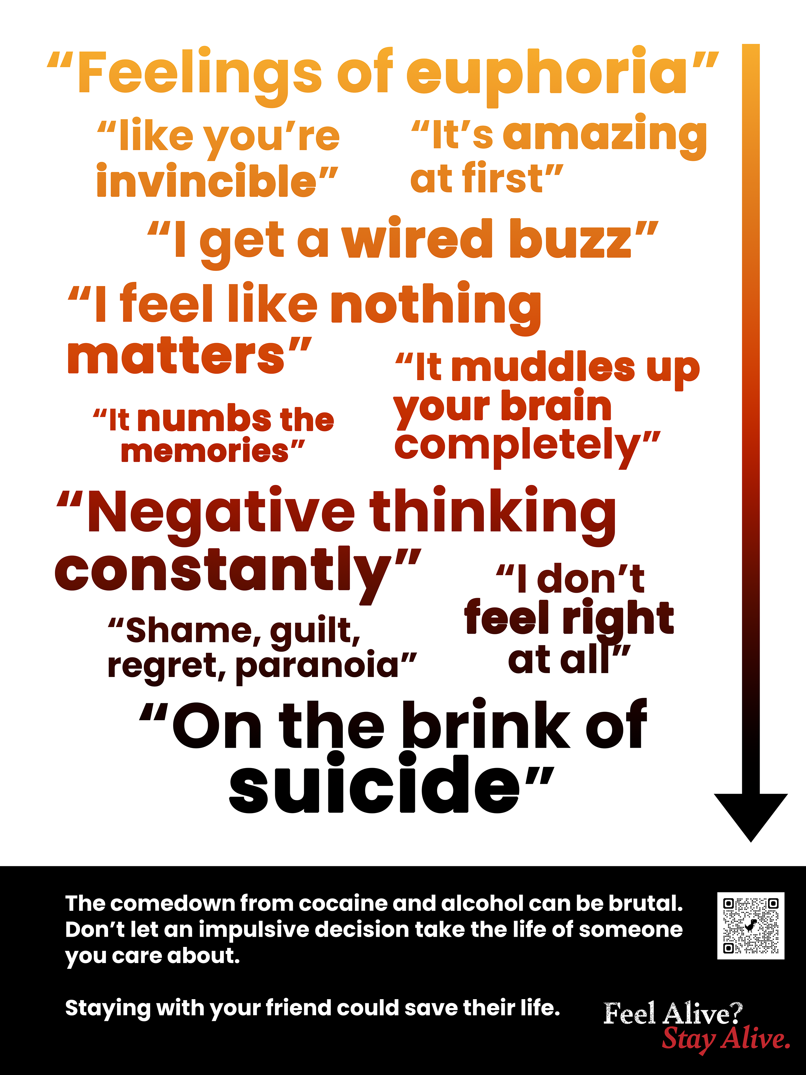 A suicide prevention poster